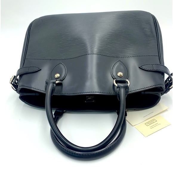 Auth Louis Vuitton Black Epi Leather Passy Tote Bag Preloved Purse Ex++ - Picture 8 of 15